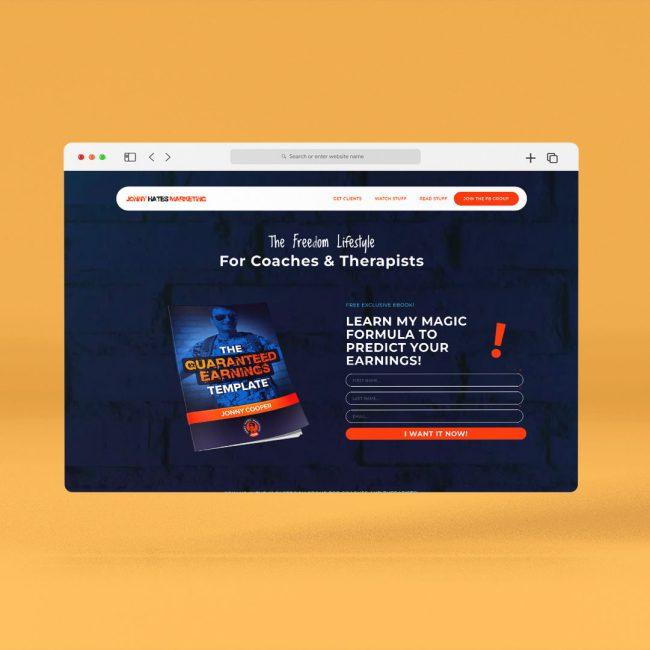 Jonny Hates Marketing - Corporate Web Design project in Chester